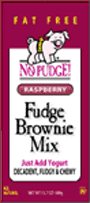 No pudge raspberry brownie mix